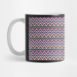 Pattern Chevrons Abstract Colors Mug